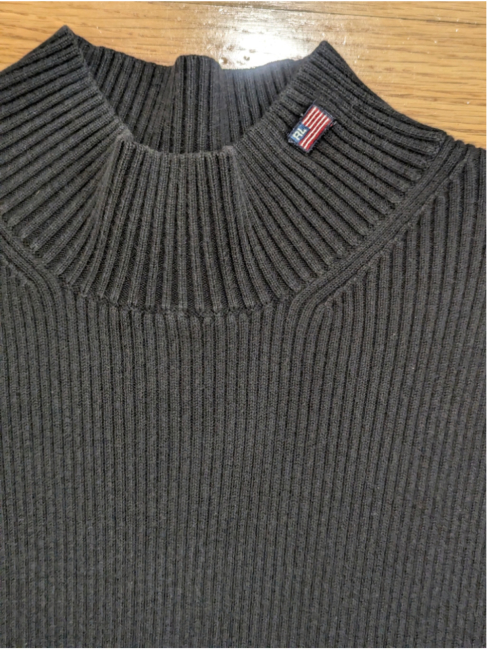 Polo Ralph Lauren Ribbed Mock Neck Sweater Medium - Picture 4 of 10